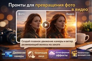 Промты для превращения фото в видео: принципы формулирования, технологии и творческие возможности