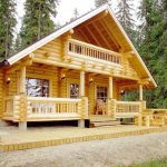 Wooden log house