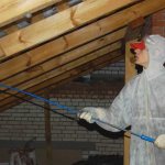 Treatment of rafters with fire retardant impregnation