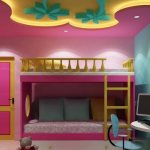 Plasterboard ceiling in a children&#39;s room: ideas and photos