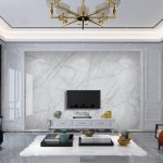 Using Venetian plaster that imitates marble, you can create a luxurious interior
