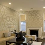 A room covered with textile wallpaper always creates a feeling of comfort