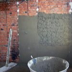 Performing rough plastering of walls