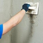 Leveling the surface with a layer of plaster eliminates unevenness